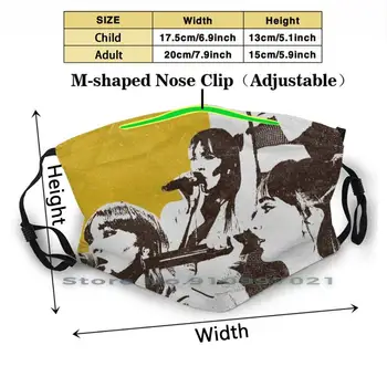 Aitana | Retro Plakat Genanvendelige Munden Ansigt Maske Anti Haze Støvtæt Maske Med Filtre Til Barn Voksen Aitana Aitana Oca?en Aitana